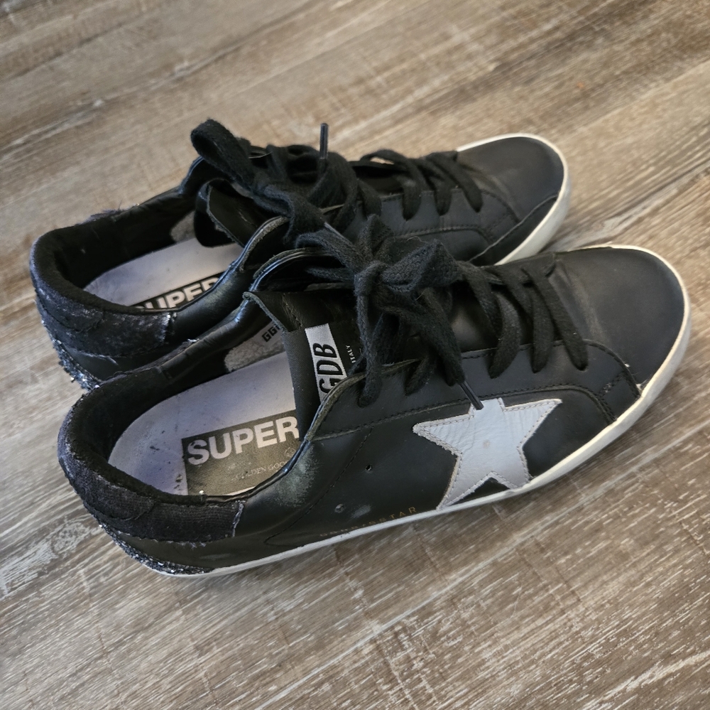 Superstar Black Sneakers with White Star